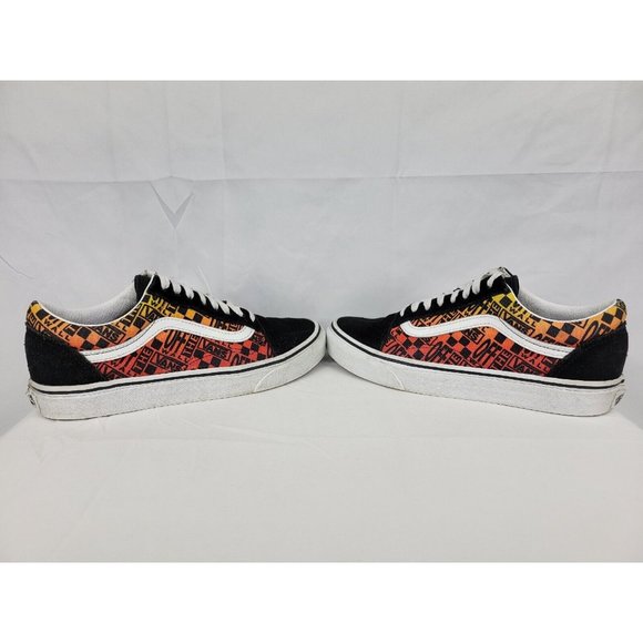 Vans Old Skool Off The Wall Shoes Sneakers Size Mens 8 Womens 9.5 Black 721356 - Picture 9 of 12